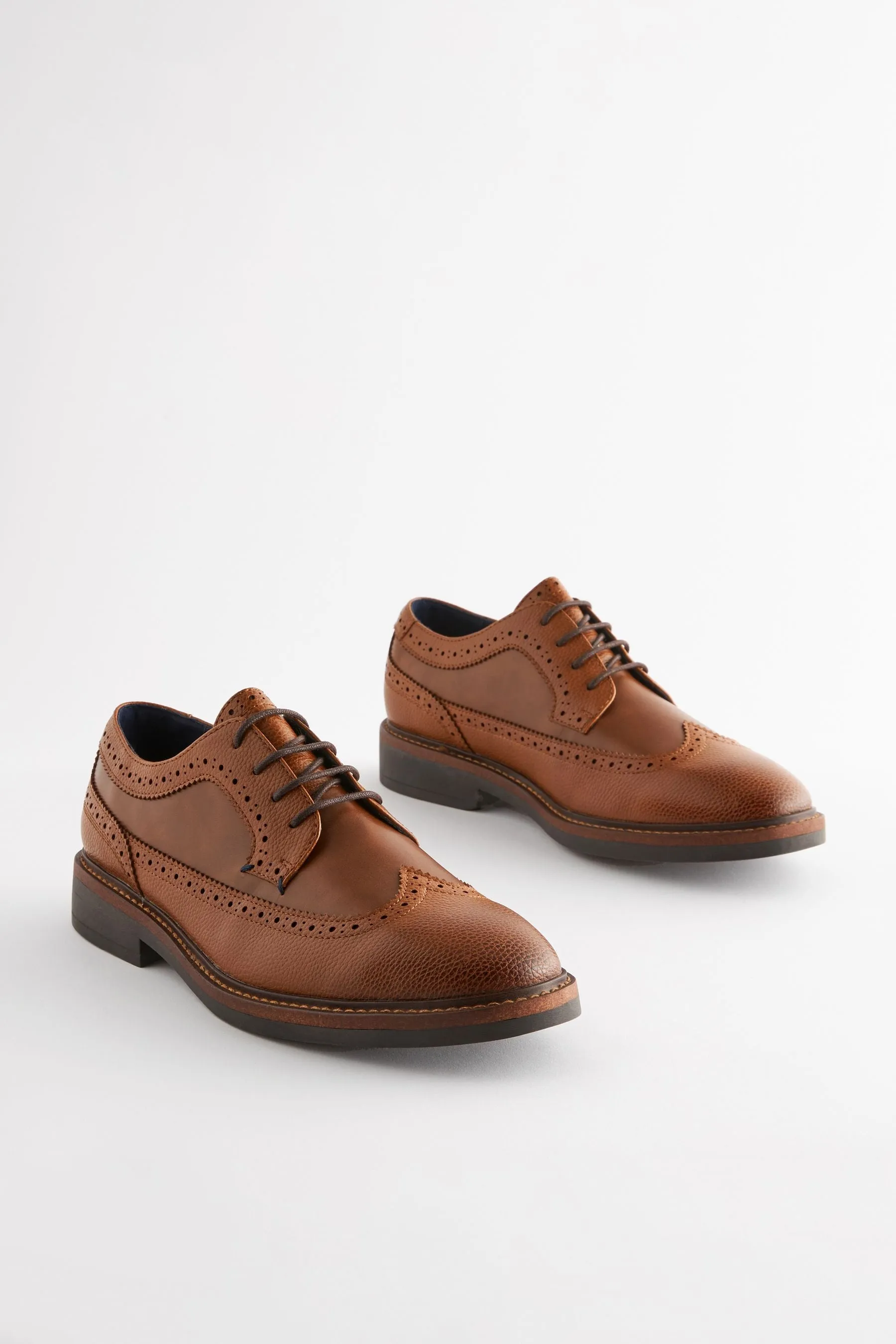Marrone chiaro   - Scarpe brogue con suola spessa